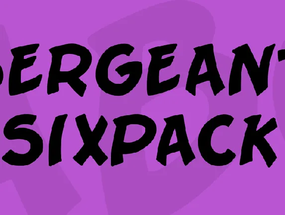 Sergeant SixPack font