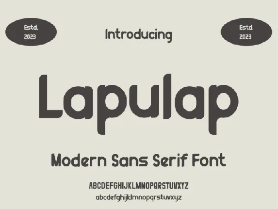 Lapulap font