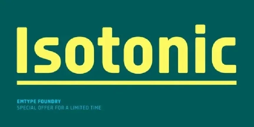 Isotonic Family font