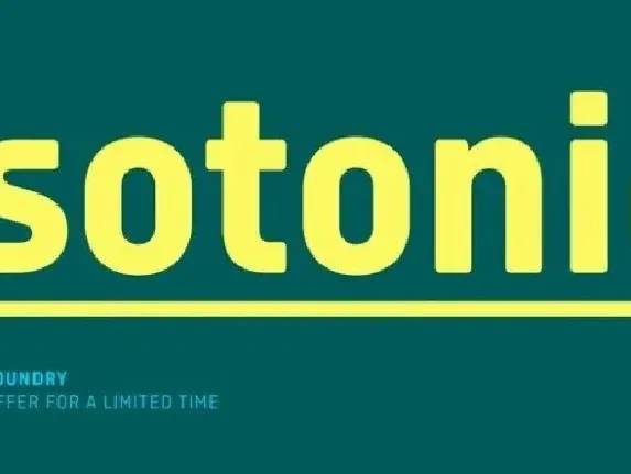 Isotonic Family font