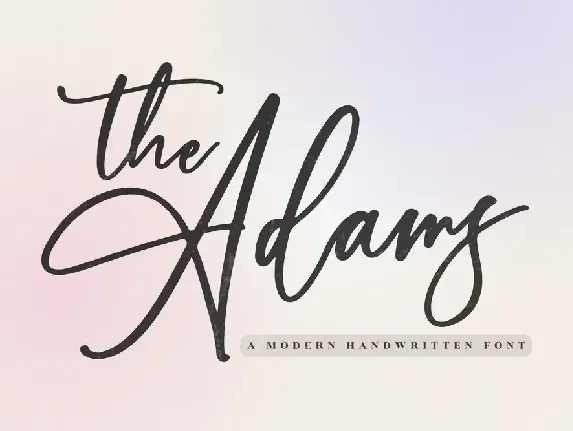 The Adams font