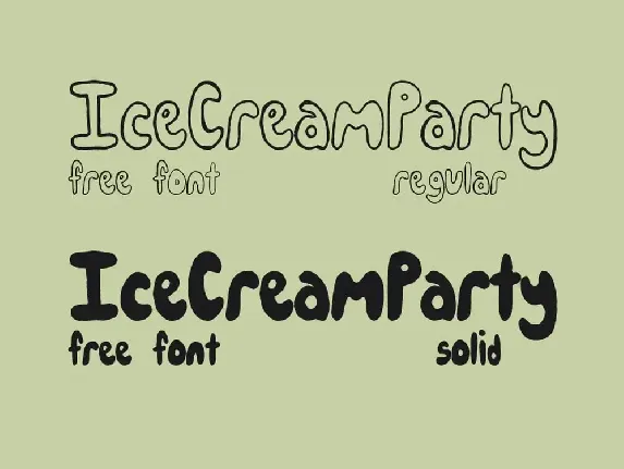 IceCreamParty font