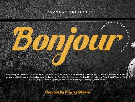 Bonjour font