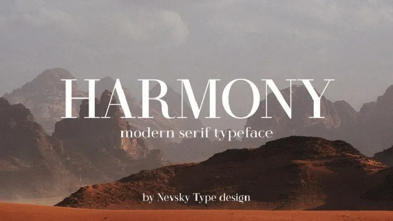 Harmony font