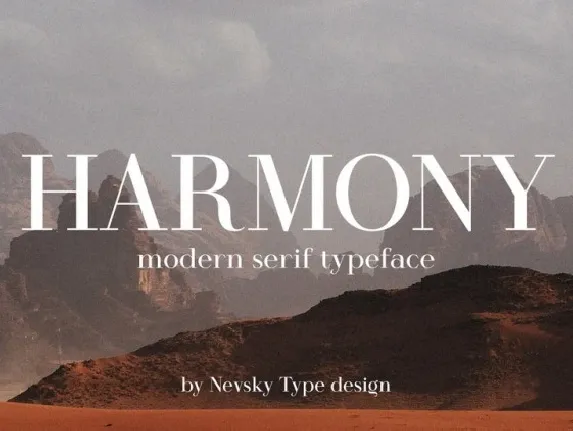 Harmony font