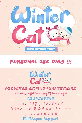 Winter Cat – Display font