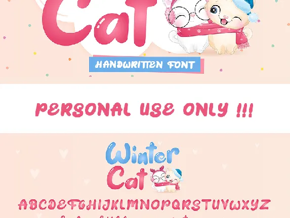 Winter Cat – Display font