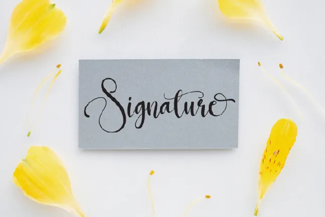 Strong Signature font