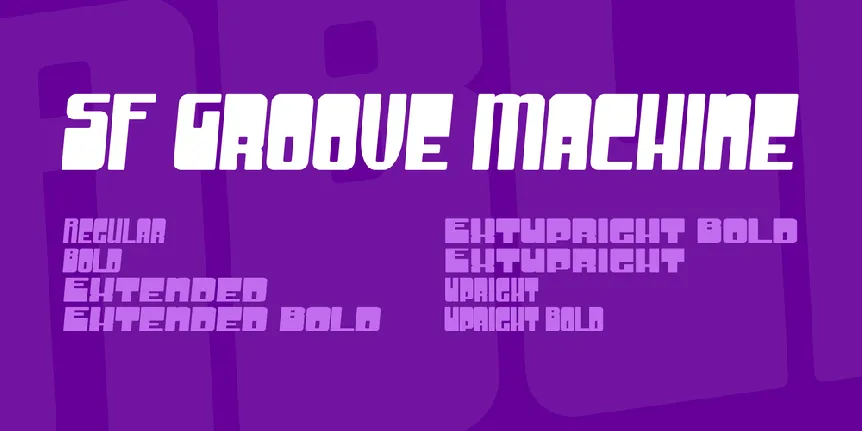 SF Groove Machine font