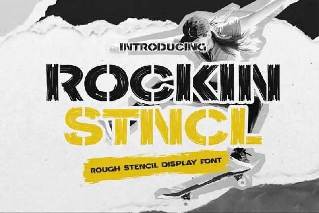 Rockin Stncl font