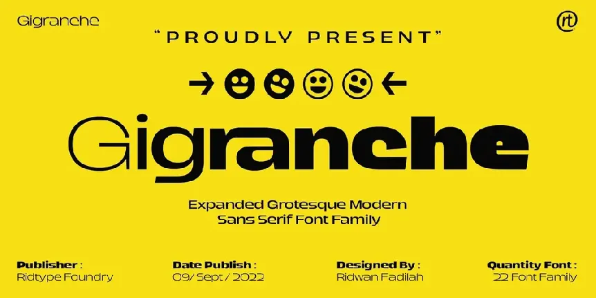 Gigranche Family font