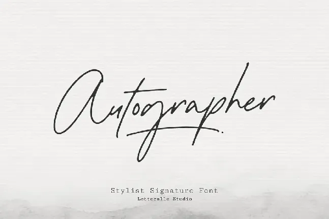 Autographer font