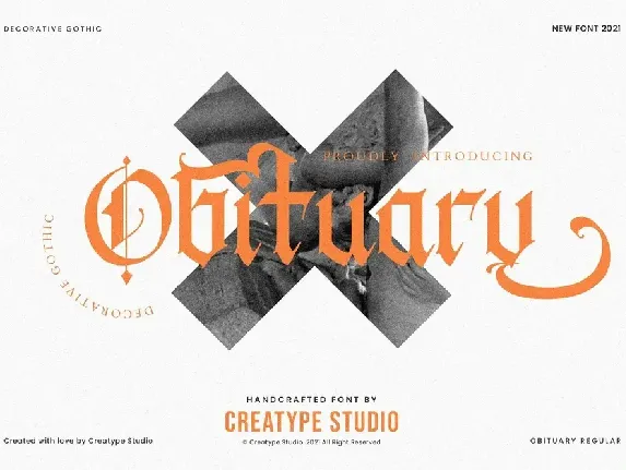 Obituary Blackletter font