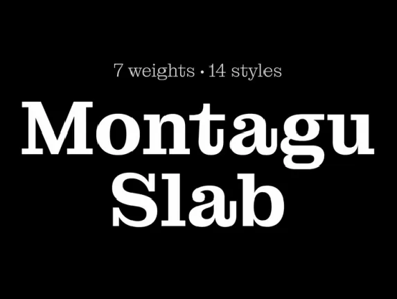 Montagu Family font