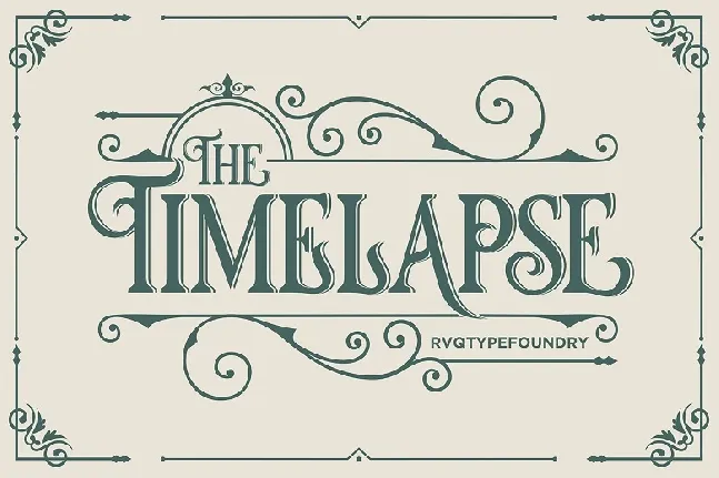 Timelapse font