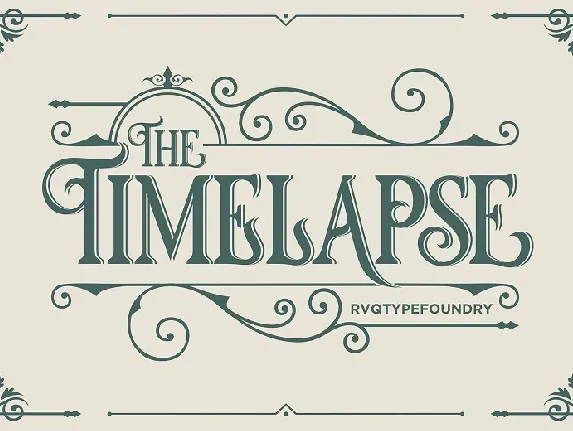 Timelapse font