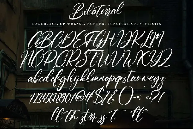 Bilaterral font