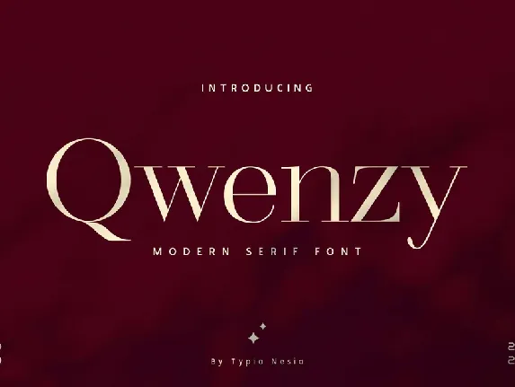 Qwenzy Modern Serif font