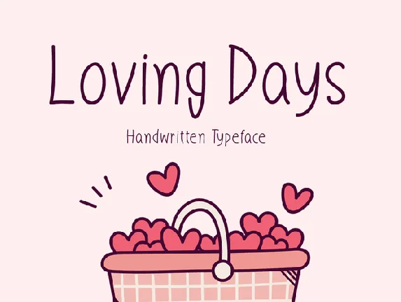 Loving Days font