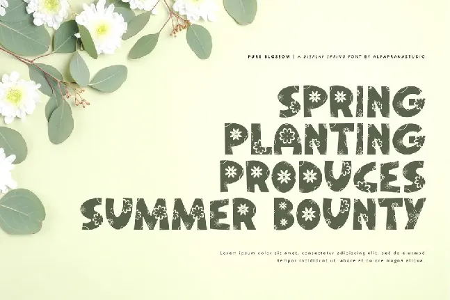 Pure Blossom font