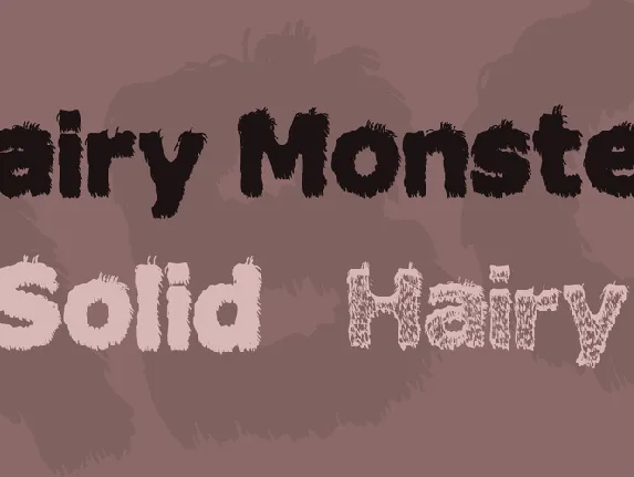 Hairy Monster font