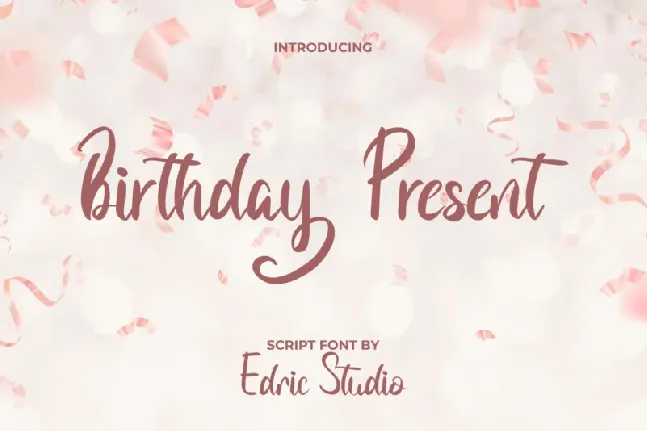 Birthday Present font