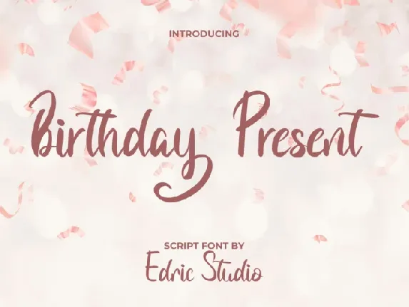 Birthday Present font