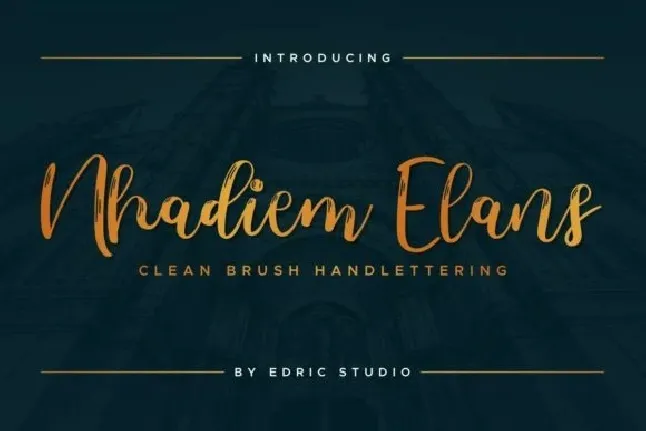 Nhadiem Elans Script font