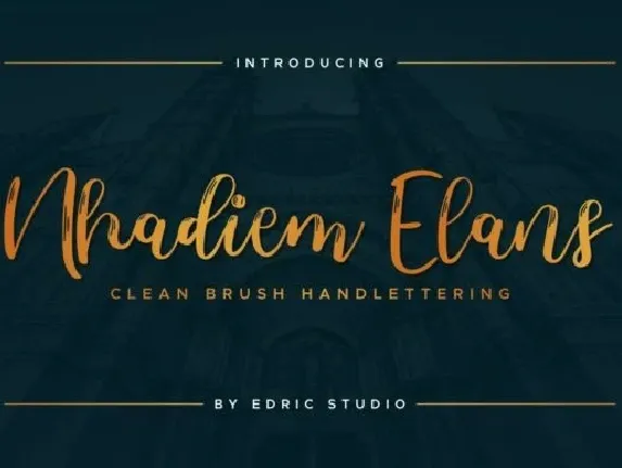 Nhadiem Elans Script font