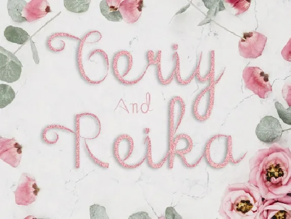 Geriy and Reika font