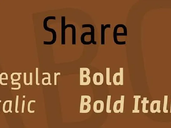 Share font