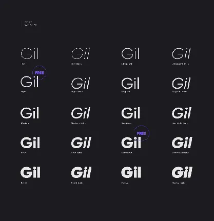 Gilroy Family font