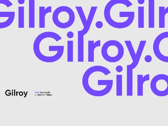 Gilroy Family font