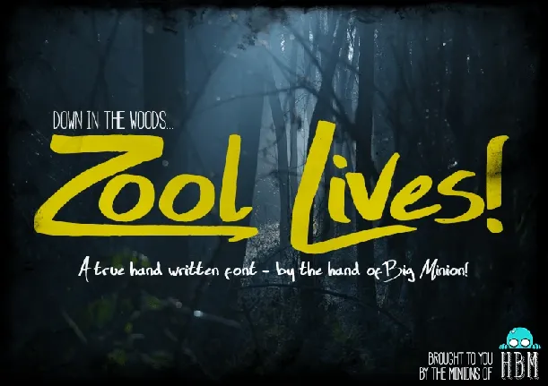 Zool Lives Script Free font