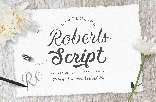 Roberts Script font