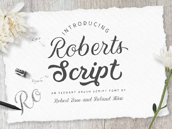 Roberts Script font