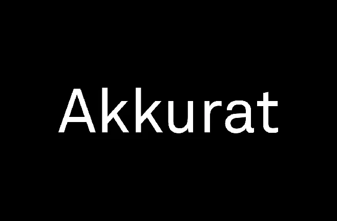 Akkurat font