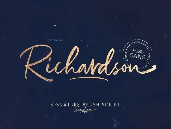 Richardson font