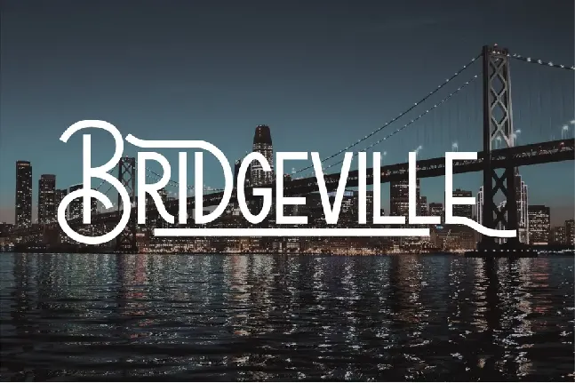 Bridgeville Demo font