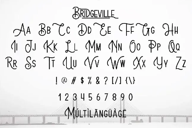 Bridgeville Demo font