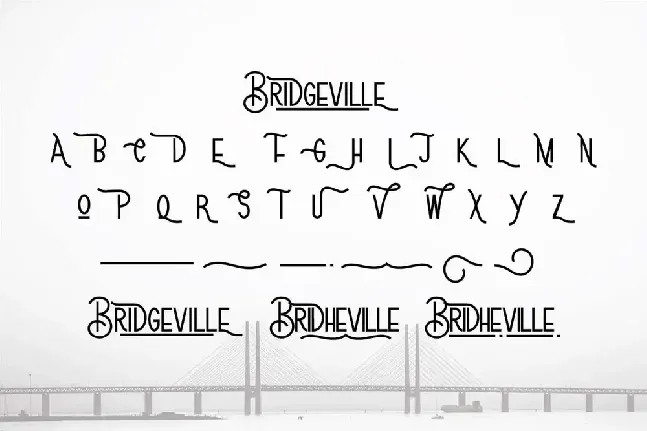 Bridgeville Demo font