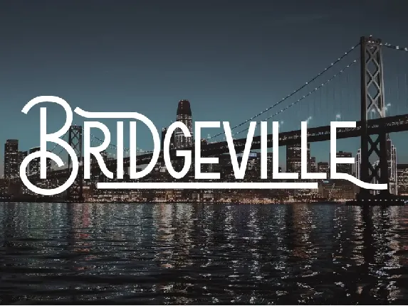 Bridgeville Demo font