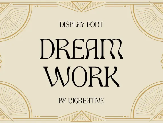 Dream Work font