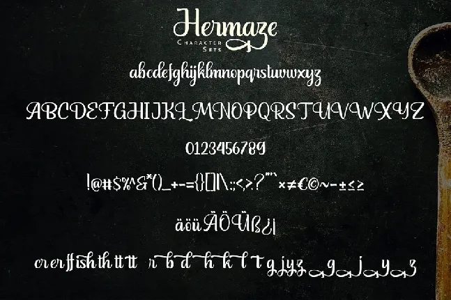 Hermaze font