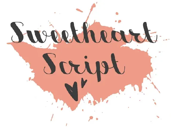 Sweetheart Script font