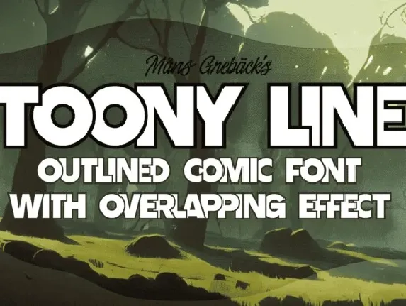 Toony Line font