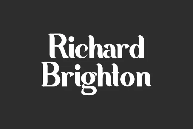 Richard Brighton font