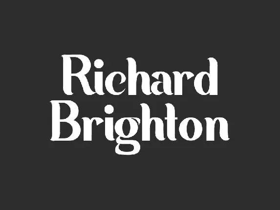 Richard Brighton font