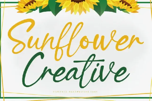 Sunflower Creative Script font