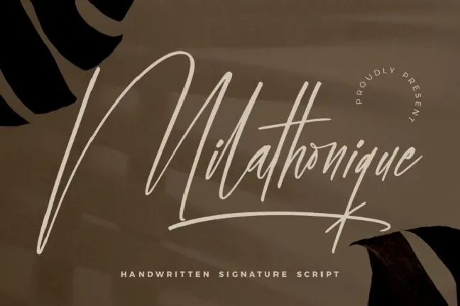 Milathonique Script font